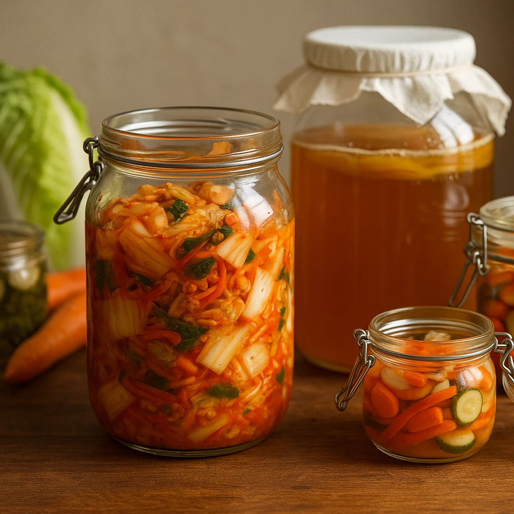 La fermentation maison : kimchi, kombucha et autres merveilles vivantes