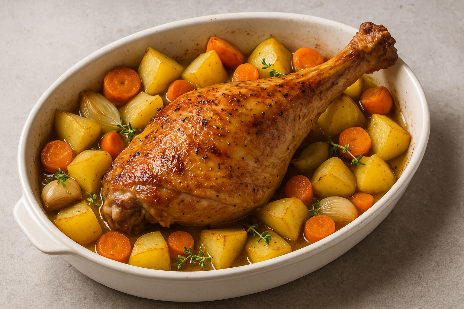 Cuisse de dinde au four : la recette fondante et parfumée