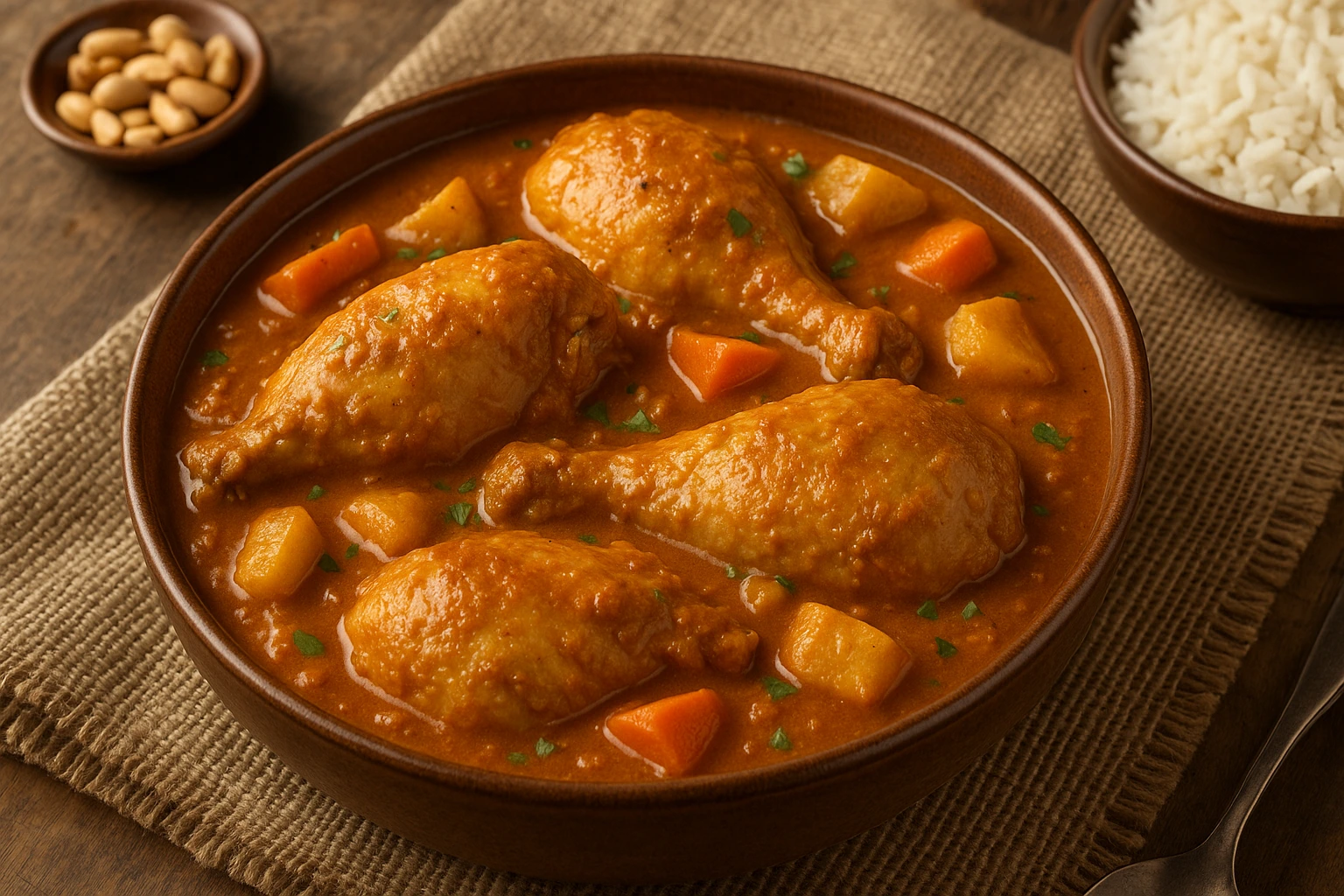 Mafé au poulet : la recette africaine onctueuse et pleine de saveurs