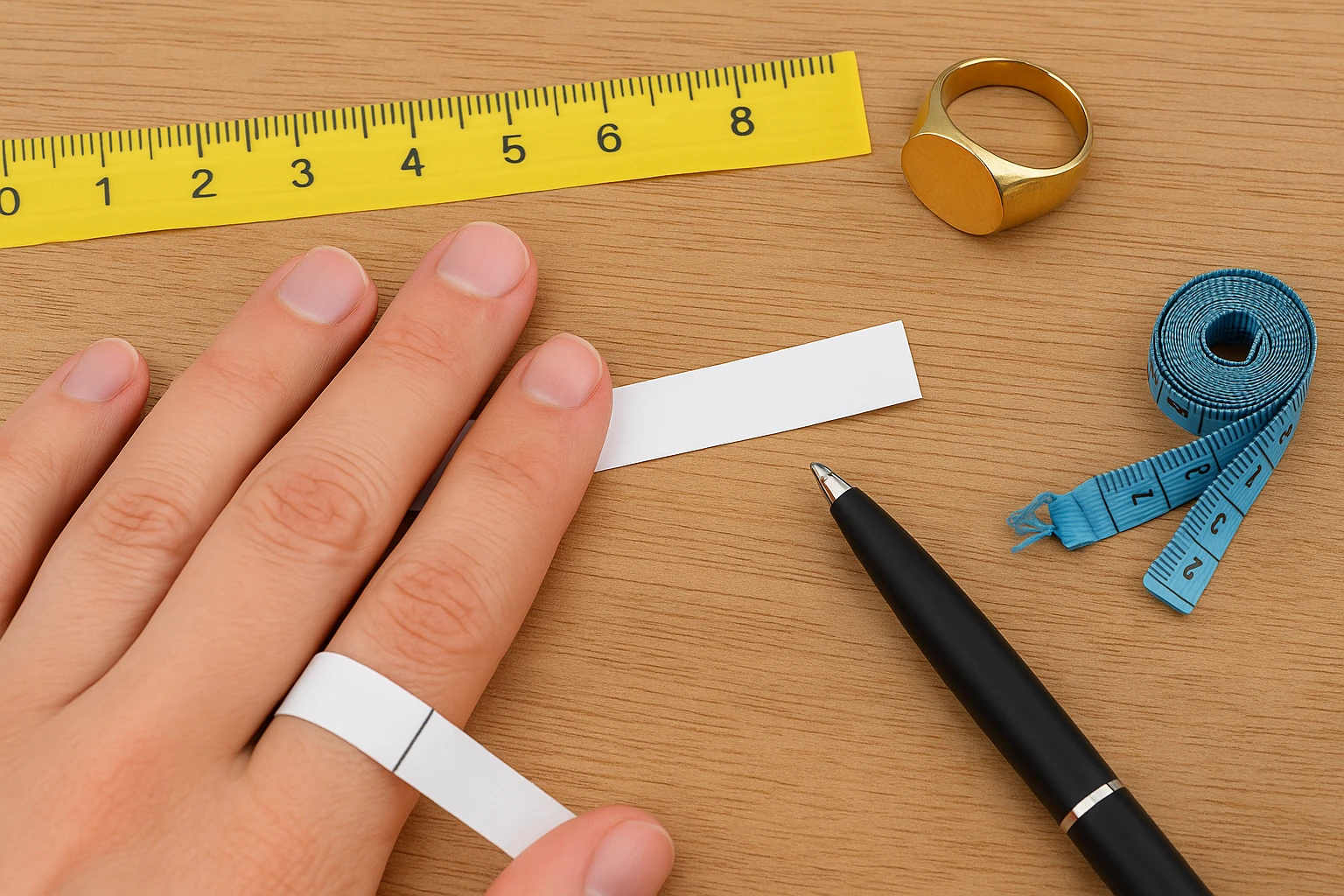 Comment mesurer son tour de doigt chez soi sans baguiers